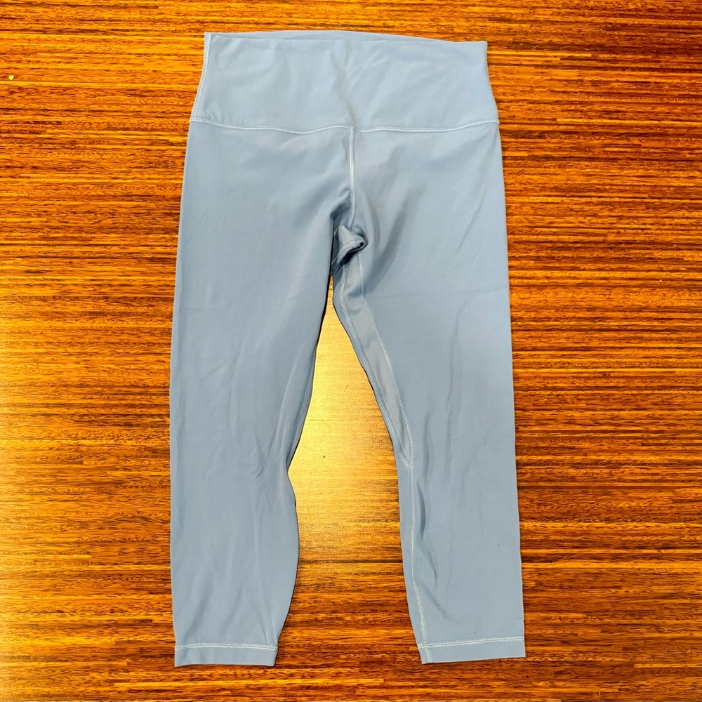 Lululemon Align High-Rise Crop 23" Blue Nile size 10 EUC